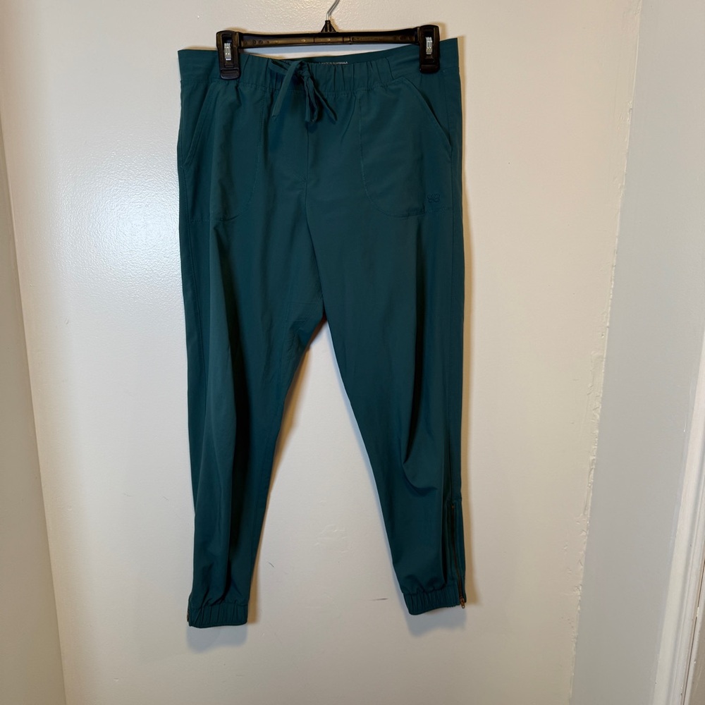Albion fit Jetsetter joggers‎ dark teal blue women's size XS